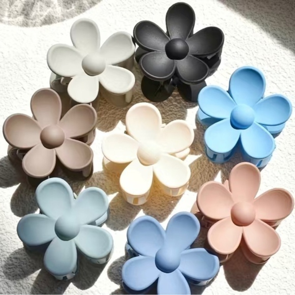 Set of 8 flower grippers women/teen/kid